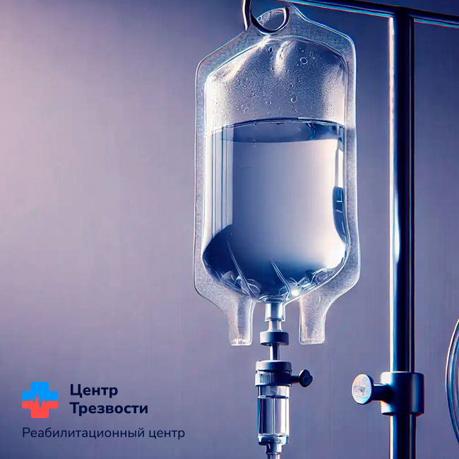 Капельница на фоне стены крупным планом
